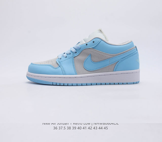 耐克 乔丹 1代 Air Jordan 1 Low AJ1 乔1 乔丹一代低帮复古文化休闲运动篮球鞋 1985 年面世的元年款汲取设计灵感 采用简洁大方的经典外