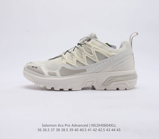 公司级法国户外品牌-萨洛蒙 Salomon ACS Pro Advanced 先行系列低帮 城市越野机能透气休闲运动鞋 东莞原厂版 真标半码制 采用原厂高性能