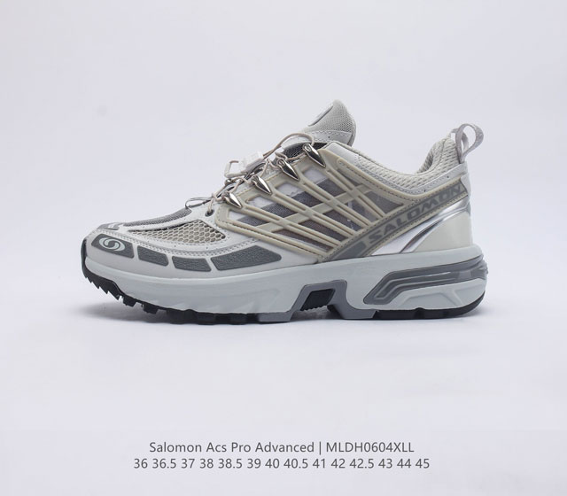 公司级法国户外品牌-萨洛蒙 Salomon ACS Pro Advanced 先行系列低帮 城市越野机能透气休闲运动鞋 东莞原厂版 真标半码制 采用原厂高性能