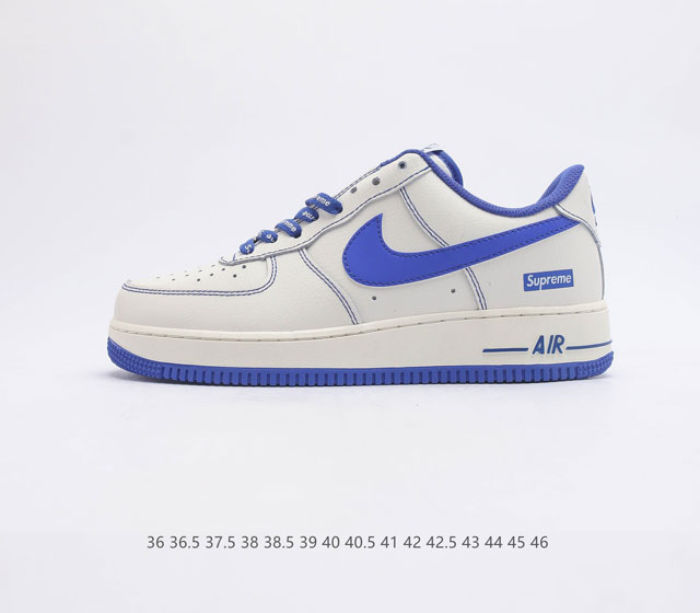 头层皮 耐克 Nike Air Force 1 07 空军一号 AF 1 低帮百搭休闲运动板鞋 柔软 弹性十足的缓震性能和出色的中底设计 横跨复古与现代的外型