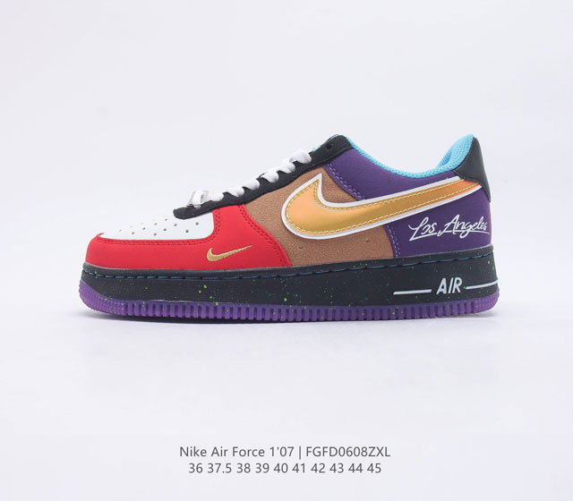 耐克 Nike Air Force 1 07 空军一号 AF 1 低帮百搭休闲运动板鞋 柔软 弹性十足的缓震性能和出色的中底设计 横跨复古与现代的外型结合 造