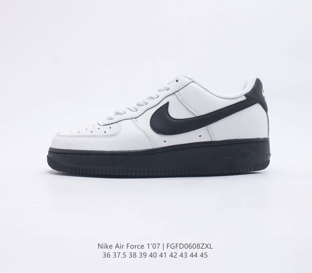 耐克 Nike Air Force 1 07 空军一号 AF 1 低帮百搭休闲运动板鞋 柔软 弹性十足的缓震性能和出色的中底设计 横跨复古与现代的外型结合 造