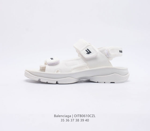 公司级Balenciaga Tourist Sandals 巴黎世家 女士凉拖鞋 沙滩鞋 走秀新款凉鞋 AE版顶级纯原Balenciaga 巴黎世家 Trac