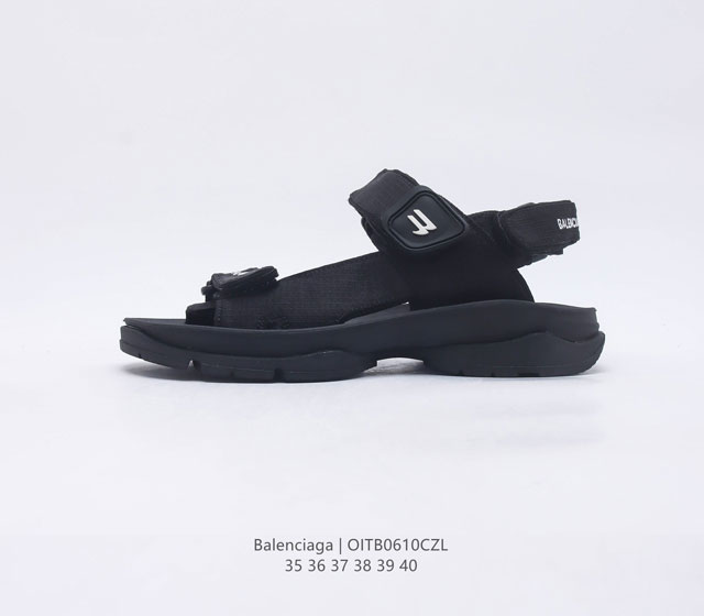 公司级Balenciaga Tourist Sandals 巴黎世家 女士凉拖鞋 沙滩鞋 走秀新款凉鞋 AE版顶级纯原Balenciaga 巴黎世家 Trac