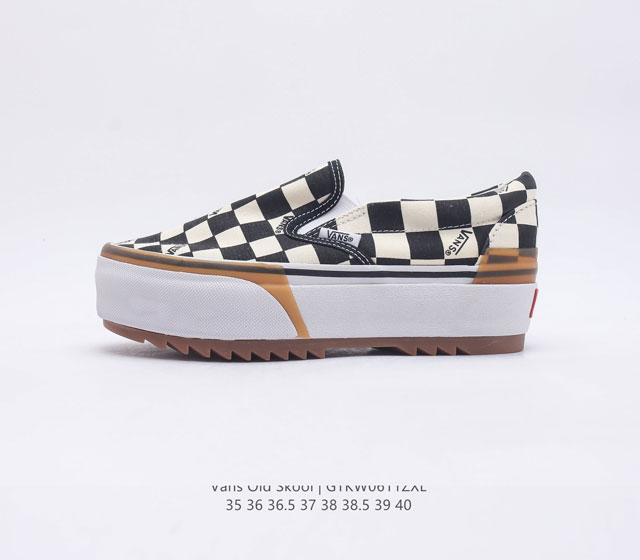 万斯Vans Old Skool Platform 范斯官方 轻便耐磨舒适厚底休闲帆布鞋 尺码 35 36 36.5 37 38 38.5 39 40 编码 - 点击图像关闭