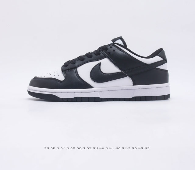 公司级 头层皮 耐克 Nike Dunk Low Retro 运动鞋复古解构绑带板鞋 作为 80 年代经典篮球鞋款 起初专为硬木球场打造 后来成为席卷街头的时