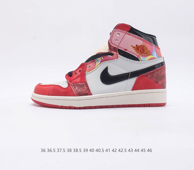 乔丹一代 AIR JORDAN 1 乔1 AJ1运动鞋复古休闲篮球鞋 高帮设计 提高了与足部的贴合度 给人不一样的穿着体验 鞋底的平稳支撑 让你在运动中随意冲