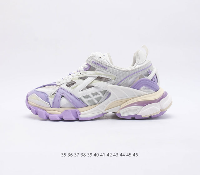 巴黎世家2.0 二代户外概念鞋 BALENCIAGA Track Mule Clear Sole Sneakers 2.0 原版一致配件防尘袋及附送鞋带#全部