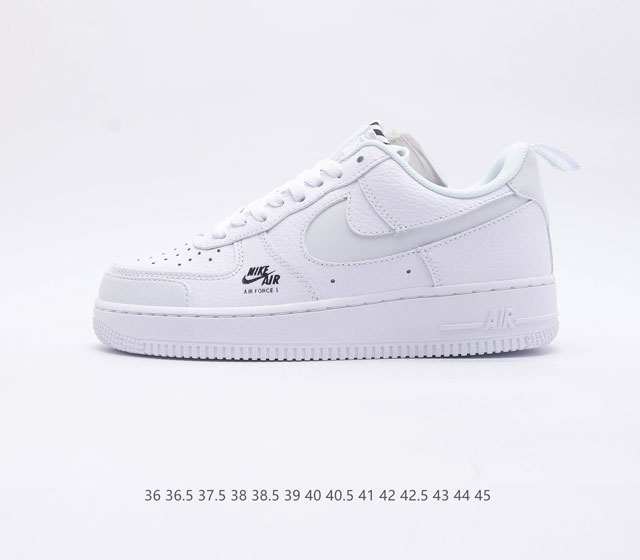 公司级耐克Nike Air Force 1 Low 空军一号低帮百搭休闲运动板鞋 柔软 弹性十足的缓震性能和出色的中底设计 横跨复古与现代的外型结合 造就出风