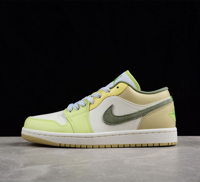 CJ版纯原 Air Jordan 1 Low AJ1 乔1清新白绿 文化低帮篮球鞋 FD9906-131 尺码 35.5 36 36.5 37.5 38 38