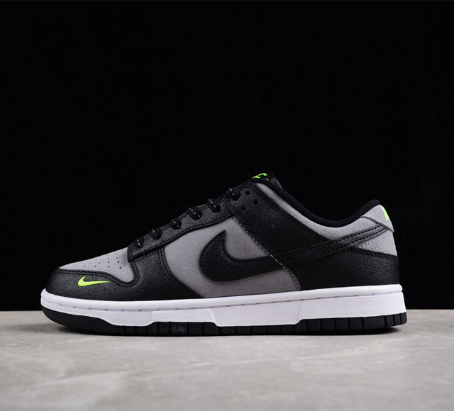 纯原版本 Nike Dunk Low 黑灰绿 SB低帮休闲板鞋货号 FQ2205-001 尺码 36 36.5 37.5 38 38.5 39 40 40.5