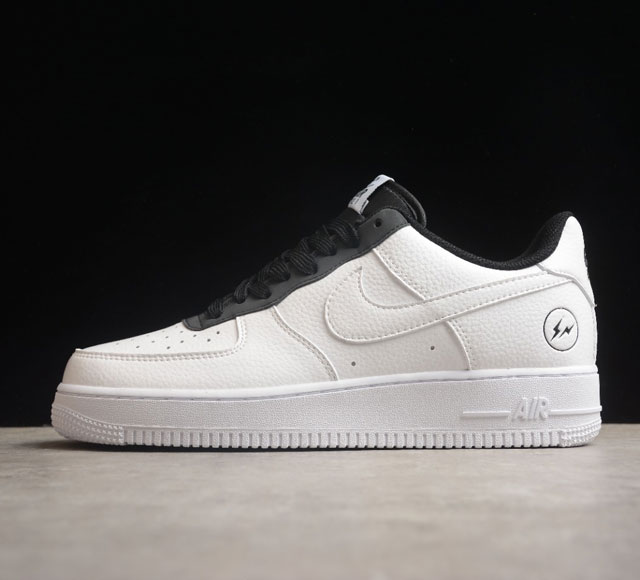 Fragment design x Nk Air Force 1 Low 闪电 藤原浩联名 白黑经典 空军一号低帮休闲板鞋 TT0801-601 打造纯正空军