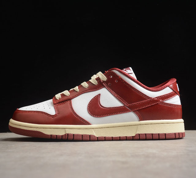 Nike Dunk Low PRM Team Red 复古白红货 SB低帮运动休闲板鞋 FJ4555-100 尺码 36 36.5 37.5 38 38.5