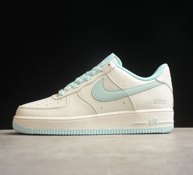 Supreme x Nk Air Force 1 07 Low 冰蓝 联名款 空军一号低帮休闲板鞋 SU0220-006 打造纯正空军版型#专注外贸渠道 全掌