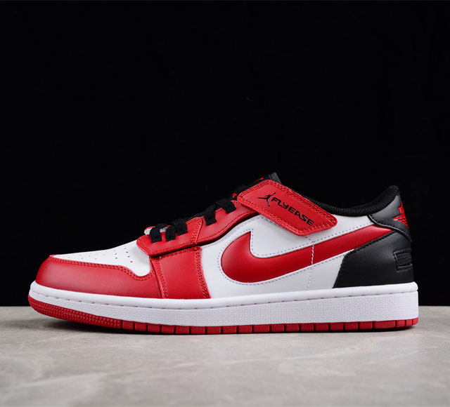 Air Jordan 1 Low FlyEase Gym Red AJ1 乔1芝加哥红 全新低帮篮球鞋 DM1206-163 尺码 36 36.5 37.5