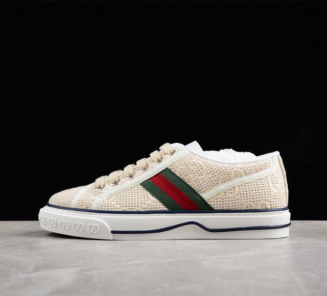 纯原级 Gucci Tennis 1977 Print Sneaker 古驰帆布印花复古休闲运动板鞋 独家定制 全身20几个细节点全部做到一致还原 吊打市面所 - 点击图像关闭