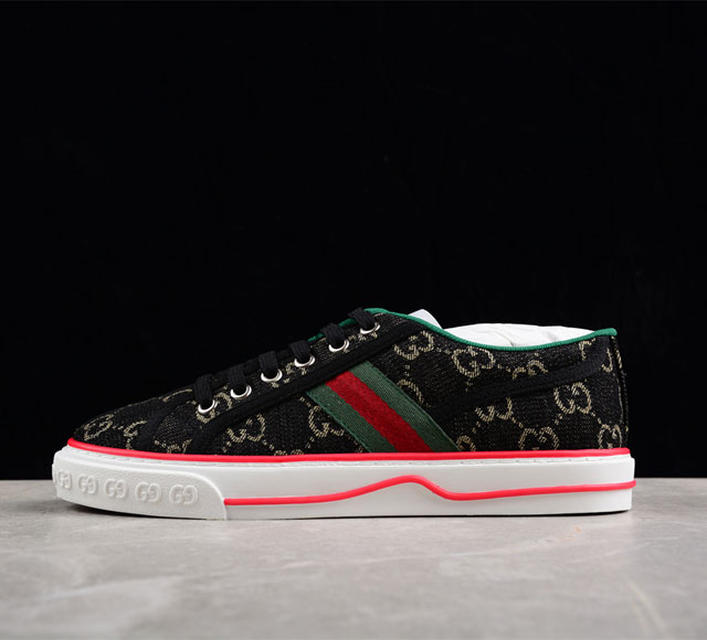 纯原级 Gucci Tennis 1977 Print Sneaker 古驰帆布印花复古休闲运动板鞋 独家定制 全身20几个细节点全部做到一致还原 吊打市面所 - 点击图像关闭