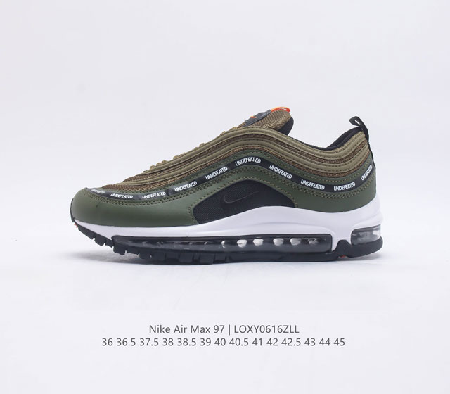 耐克NIKE休闲鞋 经典 气垫 AIR MAX 97 子弹气垫低帮运动鞋 AIR MAX 97 运动跑鞋以流线型鞋身和卓越科技为热爱运动的你造就全方位