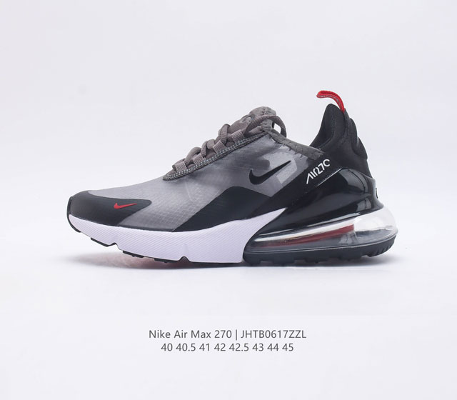 耐克Nike Air Max 270 Leather Throwback Future 系列后跟半掌高弹气垫休闲运动百搭慢跑鞋 货号 AH8050-0