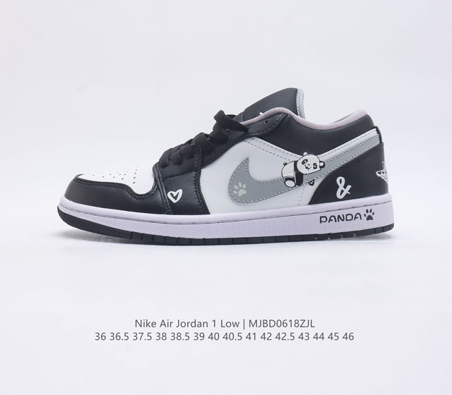 公司级 Air Jordan 1 Low Panda AJ1 乔1熊猫 低帮篮球鞋 原鞋开发 大厂代工流水线打造 公司货既视感 细节随意对比 货