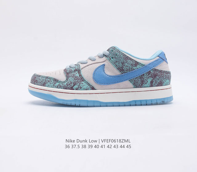 耐克Nike Dunk Low 板鞋 SB系列经典百搭休闲运动板鞋加厚鞋舌的填充 使舒适性大大提升 同时也更方便穿脱中底部分则加入了脚感柔软舒适ZoomA