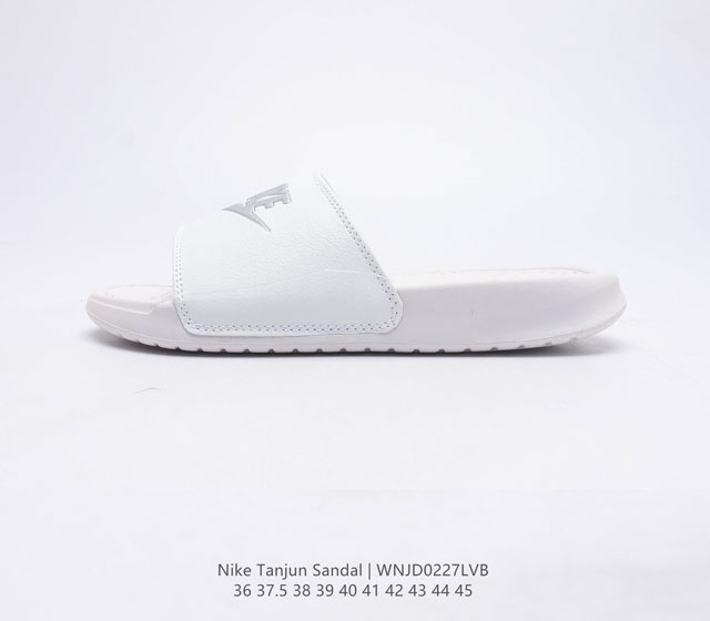 耐克 Nike WMNS NIKE TANJUN SANDAL 百搭单品耐克运动拖鞋 pu皮鞋面 泡棉大底 轻盈舒适 夏日海滩休闲拖鞋夏季 时尚舒适