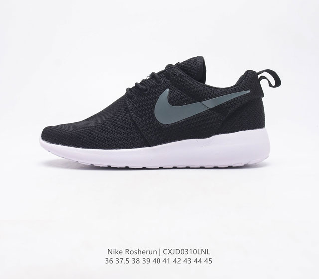 Nike 耐克官方正品ROSHERUN 男女子低帮轻便跑步鞋织物网面透气运动鞋 整款跑鞋看上去简约质朴 属于休闲时尚型 不仅适合于跑步时穿着 也可以穿