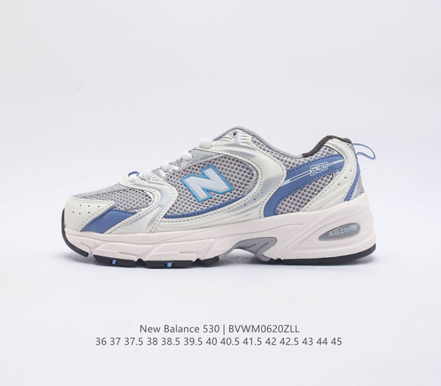 NB 新百伦 NB New Balance MR530系列复古老爹风网布跑步休闲运动鞋 小众老爹鞋 New Balance 530系列鞋款最早风靡于