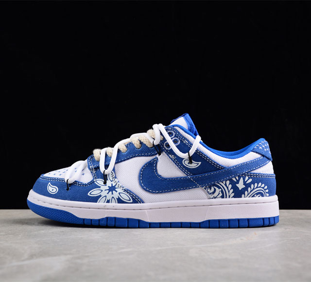 Nk Dunk Low SB联名定制版解构牛仔蓝腰果花配色DV0834-101 尺码 36 36.5 37.5 38 38.5 39 40 40.5 41