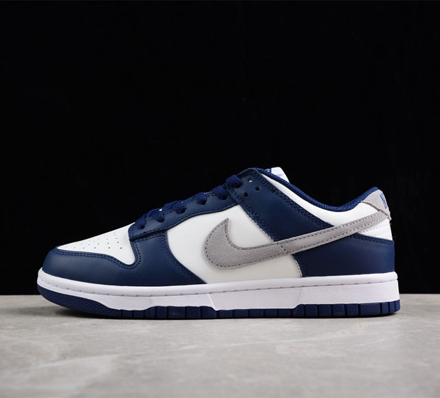 Nk Dunk Low Midnight Navy 蓝白色 SB低帮运动休闲板鞋 FD9749-400 尺码 36 36.5 37.5 38 38.5 3