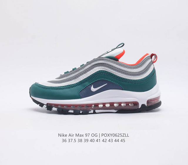 耐克nike休闲鞋 经典 气垫 Air Max 97 子弹气垫低帮运动鞋 Air Max 97 运动跑鞋以流线型鞋身和卓越科技为热爱运动的你造就全方位