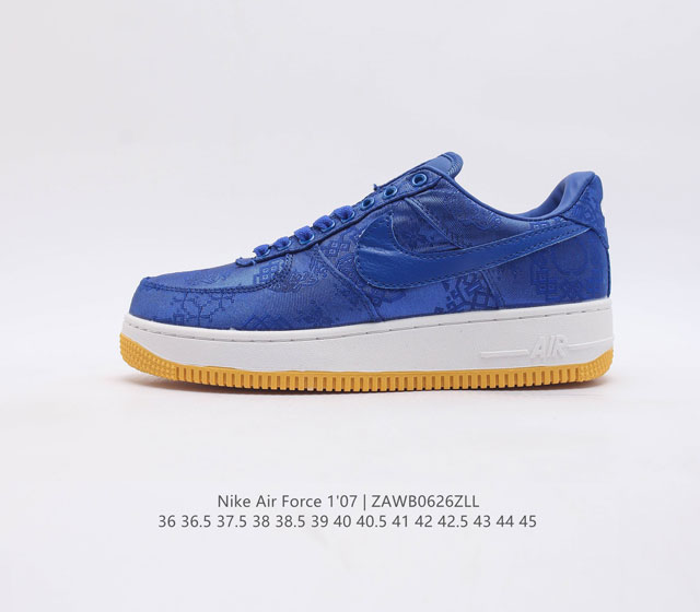 耐克 空军一号 Af1运动板鞋 陈冠希凝结集团clot X 藤原浩闪电fragment Design X Nike Air Force 1 Jt Prem