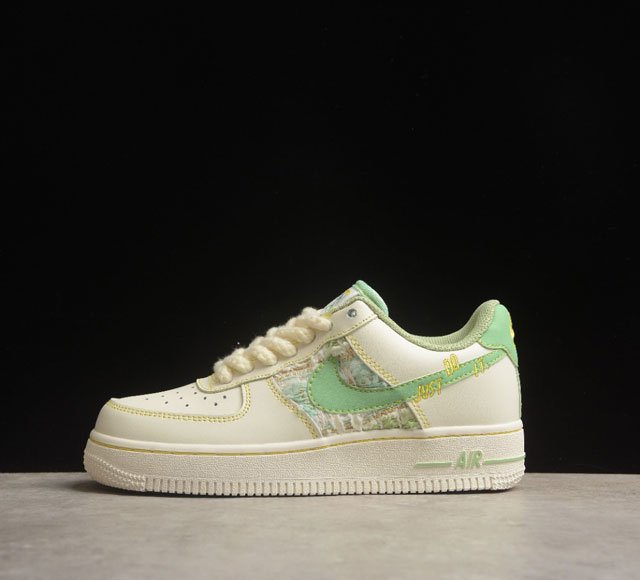 Nk Air Force 1'07 Low Just Do It 小香风系列 空军一号低帮休闲运动板鞋 Fj7740-011 打造纯正空军版型#专注外贸渠道