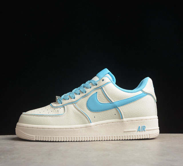 Nk Air Force 1'07 Low 米白蓝炫彩 夜魔侠 空军一号低帮运动休闲板鞋 Uh8958-066 打造纯正空军版型#专注外贸渠道 全掌内置蜂窝