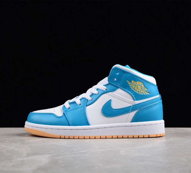 Air Jordan Aj1 Mid Aj1 乔1北卡蓝 平替 中帮篮球鞋 Dq8426-400 尺码 36 36.5 37.5 38 38.5 39 40