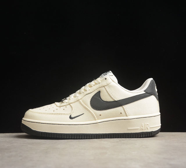 Nk Air Force 1'07 Low 米黑小勾 布面空军一号低帮休闲板鞋 Me0112-511 打造纯正空军版型#专注外贸渠道 全掌内置蜂窝气垫 #原