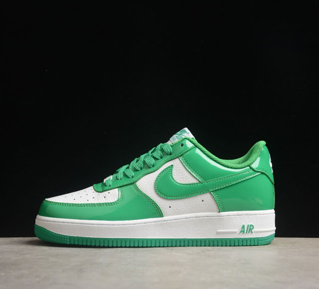 Nk Air Force 1'07 Low 绿色漆皮配色 空军一号低帮休闲板鞋 Hp3656-511 打造纯正空军版型#专注外贸渠道 全掌内置蜂窝气垫 #原