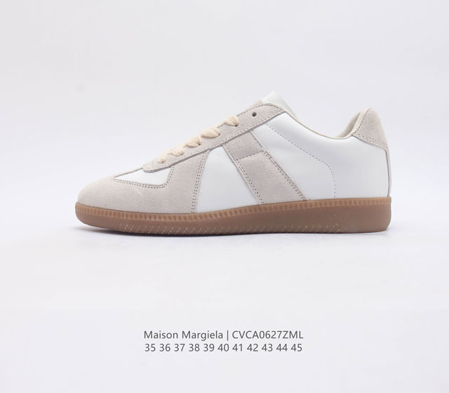 公司级马丁.马吉拉 Maison Margiela Calfskin Replica 德训运动鞋 男女款 白 货号 S58Ws0109 尺码 35-45