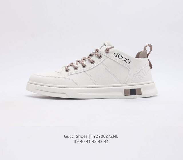 Gucci-古驰 小白鞋 百搭休闲运动板鞋 明星同款 小红书爆款 鞋面走线工整 清晰质感 高端时尚 简约大气 防滑舒适 尺码 39-44 编码 Tyzy