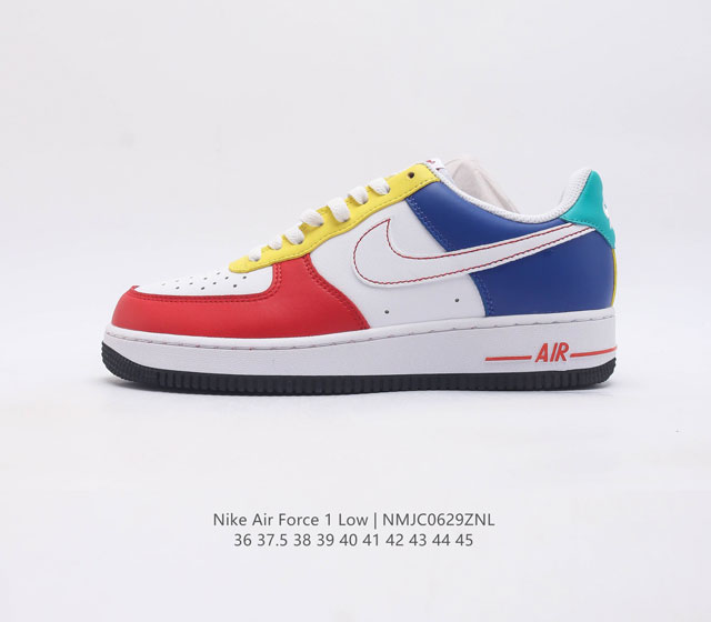 耐克nike Air Force 1 Low 空军一号 Af1 低帮百搭休闲运动板鞋 柔软 弹性十足的缓震性能和出色的中底设计 横跨复古与现代的外型结合 造就出