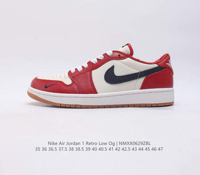 公司级air Jordan 1 Low Aj1 乔1白红低帮休闲板鞋 同步官方配色 货号 Cz0790 100 尺码 35 36 36.5 37.5 3 - 点击图像关闭