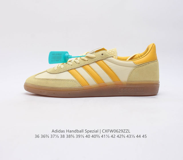 真标阿迪达斯adidas Originals Handball Spzl 手球运动员系列百搭休闲运动板鞋 货号 Fx5676 尺码 36 36 37 3