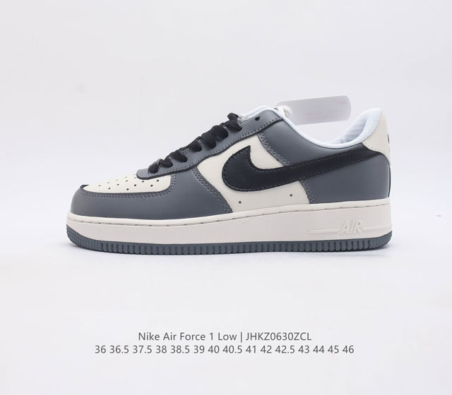 头层皮气垫版 耐克nike Air Force 1 Low 空军一号 Af1 低帮百搭休闲运动板鞋 柔软 弹性十足的缓震性能和出色的中底设计 横跨复古与现代的外