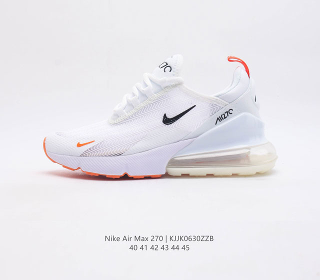 耐克 Nike Air Max 270 后半掌气垫缓震运动鞋时尚男女士跑步鞋 作为 Nike 休闲型 Air Max 鞋款 Nike Air Max 270