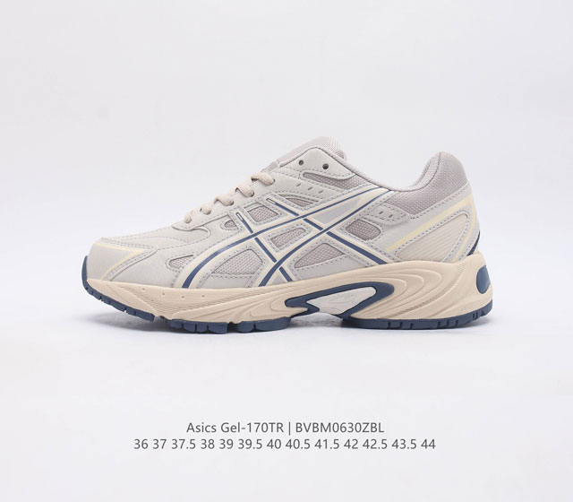 Asics 亚瑟士 Gel-170Tr 中性休闲运动鞋复古休闲鞋运动时尚百搭增高老爹鞋 此款 Gel-170Tr 为经典款式 宽大鞋型 复古的蓝白撞色 鞋身