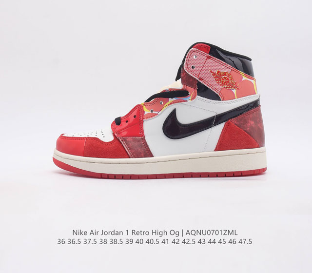 乔丹一代 Air Jordan 1 乔1 Aj1运动鞋复古休闲篮球鞋 高帮设计 提高了与足部的贴合度 给人不一样的穿着体验 鞋底的平稳支撑 让你在运动中随意冲刺