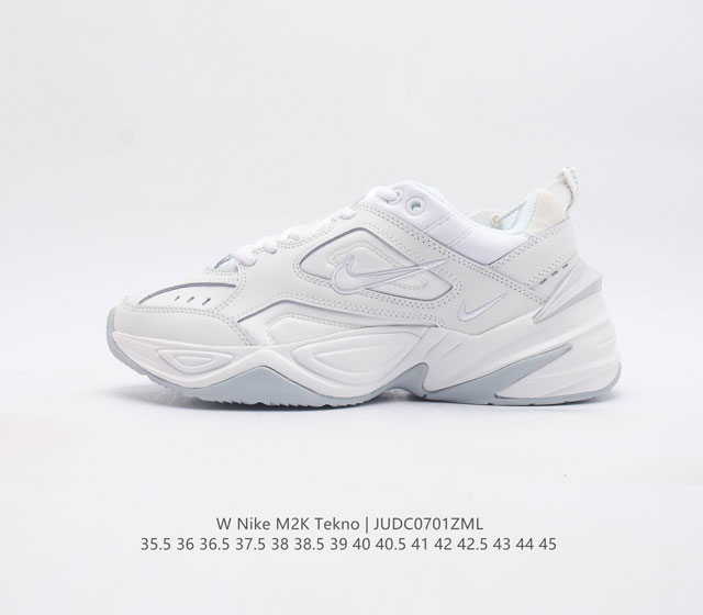 Nike Wmns M2K Tekno 复古潮流百搭休闲运动老爹鞋 经典复古夸张流线极符 风靡老爹 素 外形延续当下潮流得未来感老爹鞋 设计干净 货号 Ao