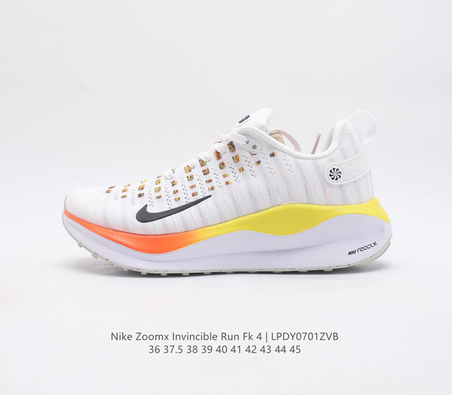 耐克 男女鞋 Nike Zoomx Invincible Run Fk4 马拉松 轻量休闲运动慢跑鞋 机能风格运动鞋 跑步鞋搭载柔软泡绵 在运动中为你塑就缓