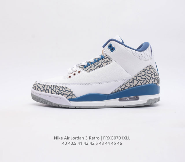 仿头层皮 乔丹 Aj 3 耐克 Nike Air Jordan 3 Retro Se 乔3 复刻篮球鞋 乔丹3代 三代 男子运动鞋 作为 Aj 系列中广受认