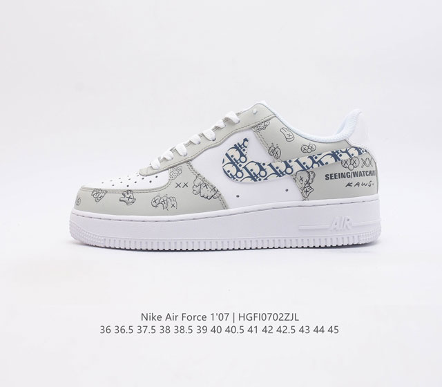 耐克 Nike Air Force 1 '07 空军一号经典篮球鞋气垫休闲运动鞋 穿上 Air Force 1 '07 运动鞋革新经典篮球鞋 助你踢踩跳跺 滑步